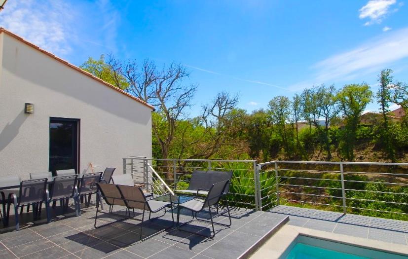 Villa Contemporaine, Jardin Mediterraneen Et Piscine Privee Saint-Jean-Pla-de-Corts Dış mekan fotoğraf