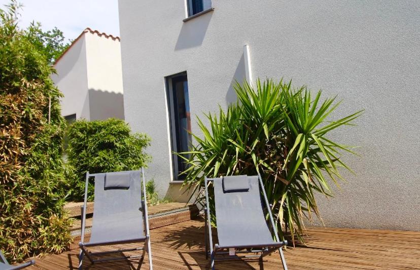 Villa Contemporaine, Jardin Mediterraneen Et Piscine Privee Saint-Jean-Pla-de-Corts Dış mekan fotoğraf